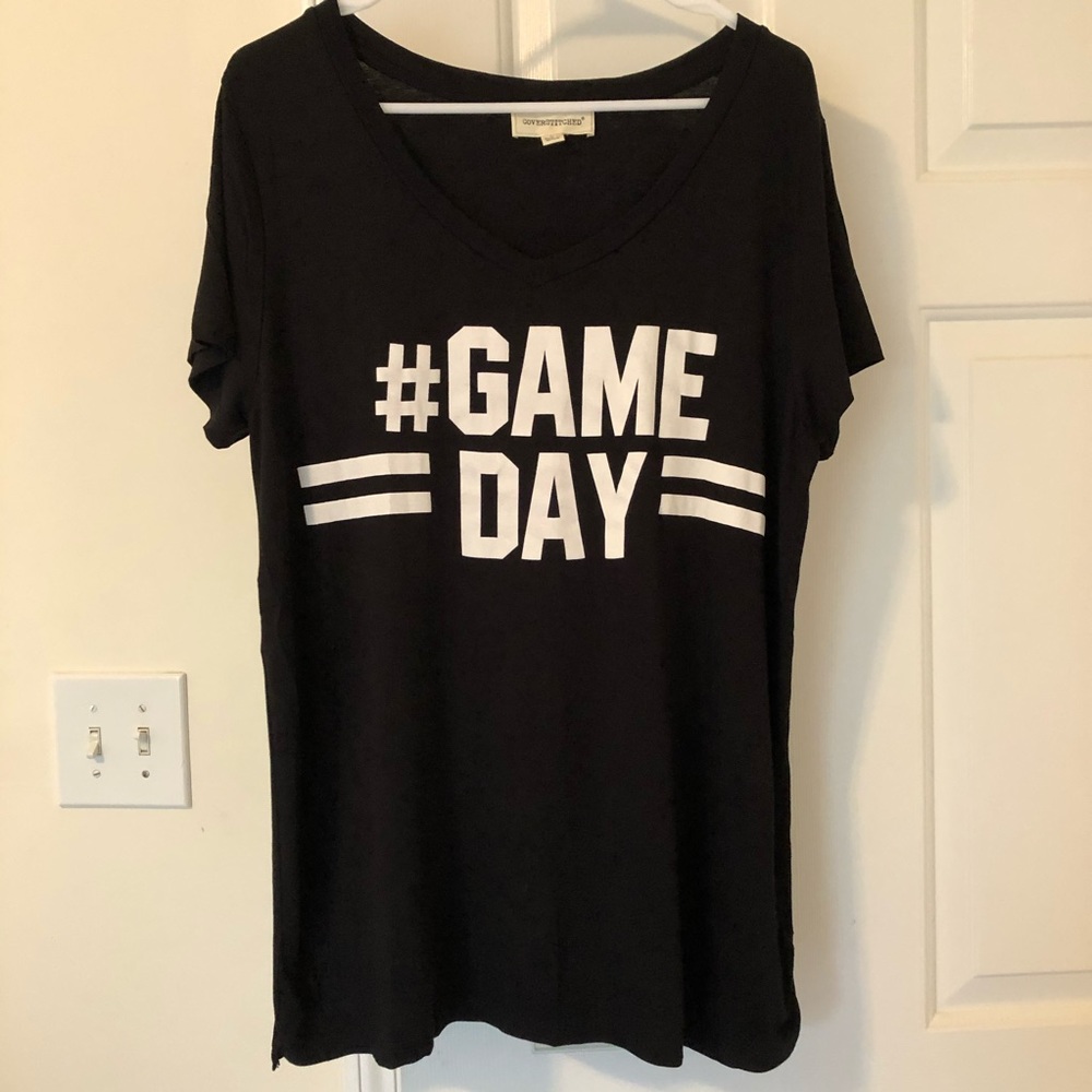 Black and White “Game Day” Top